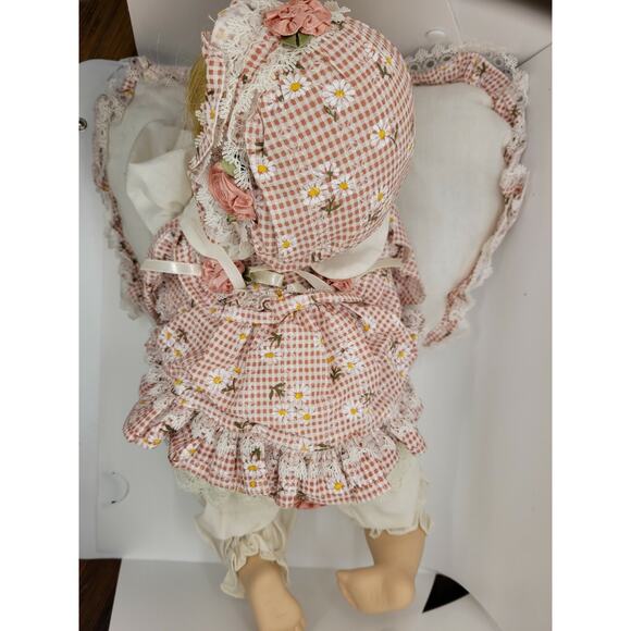 Rare 14" Precious Moments porcelain cottage core baby doll with orig box - Picture 5 of 12